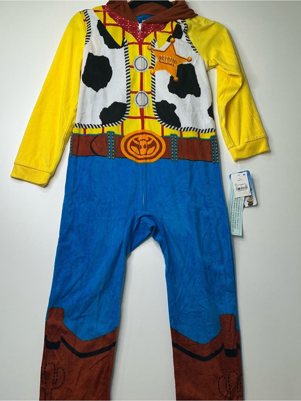Disney Pixar Toy Story 4 Sheriff Woody Pajamas PJs Sleeper Costume Child Size M